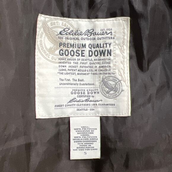 Eddie Bauer Goose Down Vest, Size Small - Picture 9 of 11